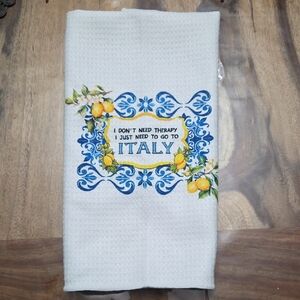 Italy Themed Kitchen Towel Pair